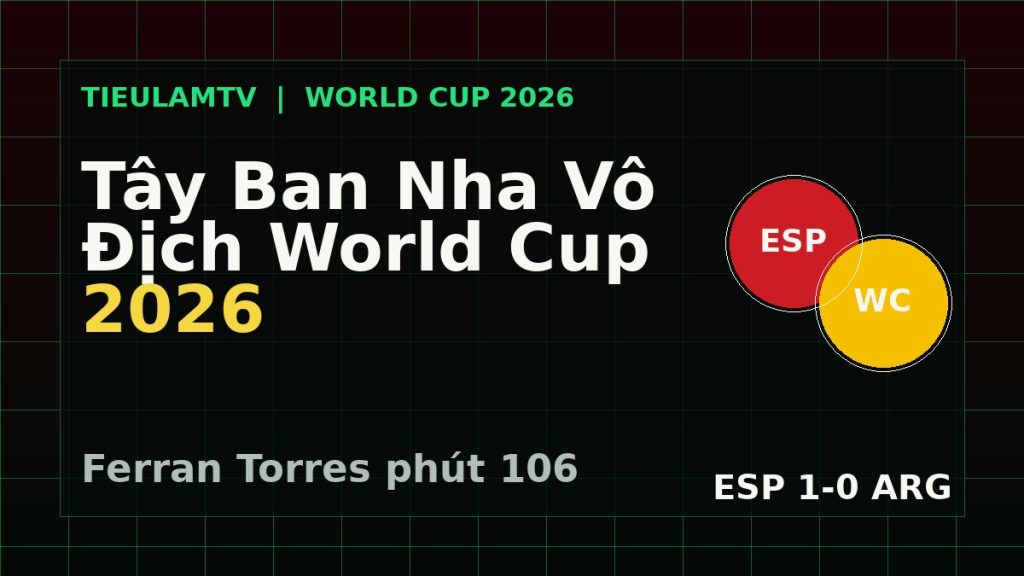 Tây Ban Nha sau chung kết World Cup 2026 sau chiến thắng trước Argentina ở chung kết World Cup 2026