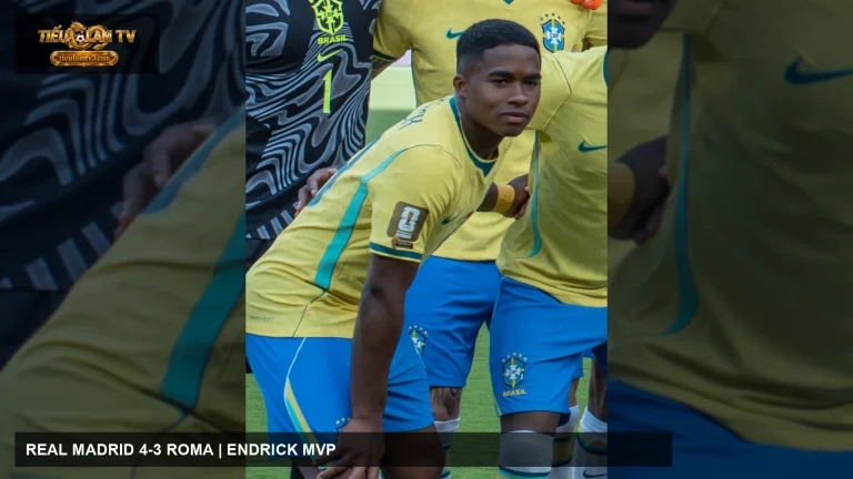 Endrick trong màu áo đội tuyển Brazil tại World Cup 2026